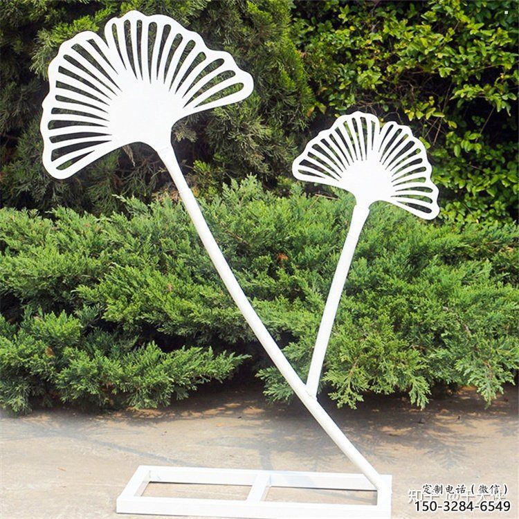 銀杏葉雕塑生產(chǎn)，街頭雕塑，不銹鋼銀杏葉雕塑供需