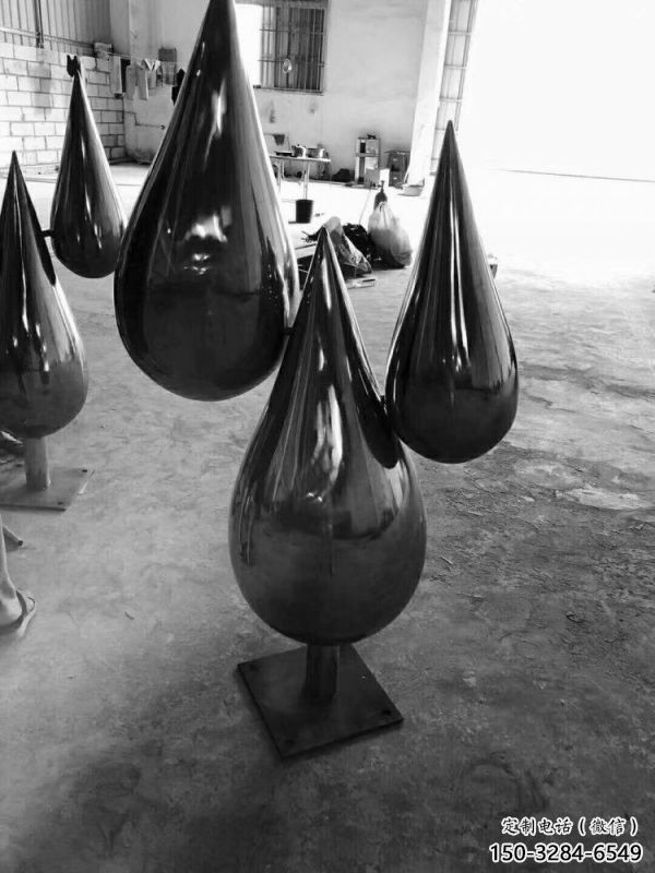 水滴雕塑承接，城市裝飾，大型不銹鋼水滴雕塑公司