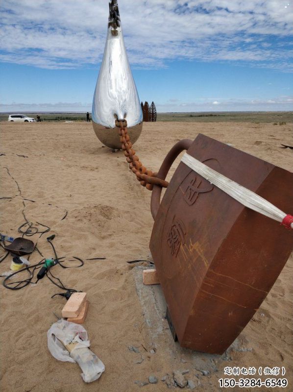 水滴雕塑訂做供需，景區雕塑，鏡面水滴雕塑定價