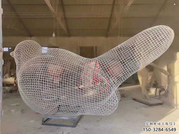 鏤空鳥雕塑通用，花園小品，景觀鐵藝小鳥雕塑優(yōu)價