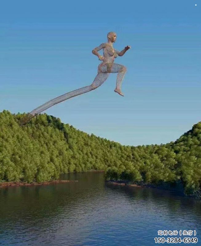 鏤空人物雕塑定價(jià)，街頭雕塑，烤漆鐵藝人物雕塑廠家