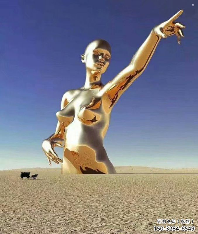 鏤空人物雕塑精品，白鋼構件，別墅鐵藝人物雕塑供求