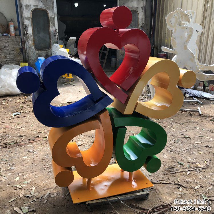 商業(yè)街心心相印雕塑