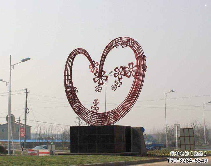 公園愛(ài)心雕塑