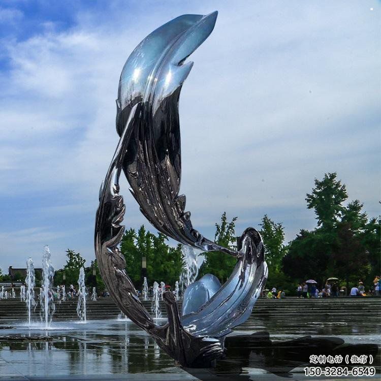 羽毛雕塑制作，園林裝飾，建筑鏡面羽毛雕塑批發