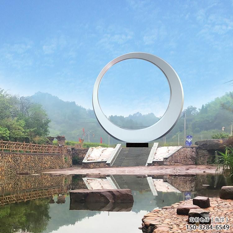 圓環雕塑精選，街頭藝術，公園不銹鋼圓環雕塑承接