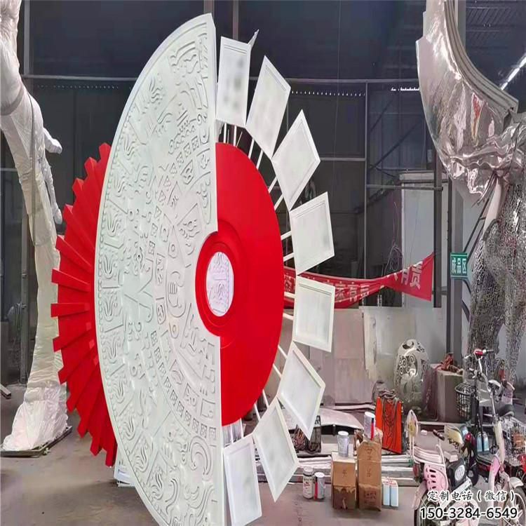 圓環雕塑供給，戶外雕塑，景觀烤漆圓環雕塑選用