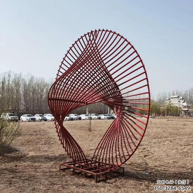 圓環雕塑供求，美陳雕塑，鏤空圓環雕塑制造