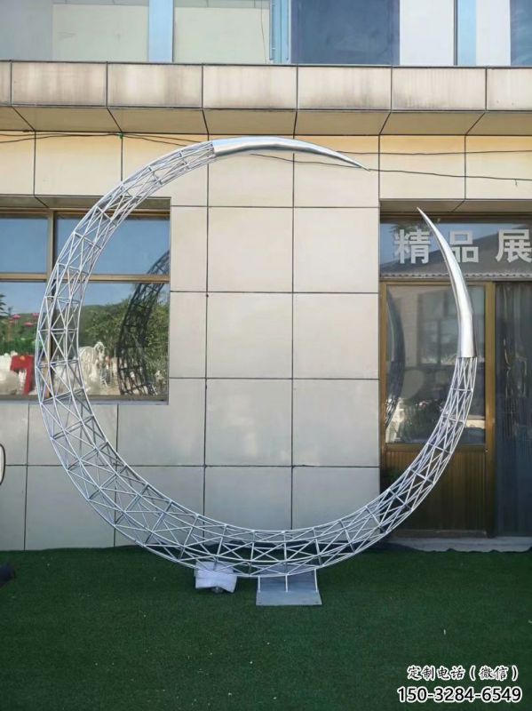 圓環雕塑精選，多彩藝術，鏤空圓環雕塑生產優價