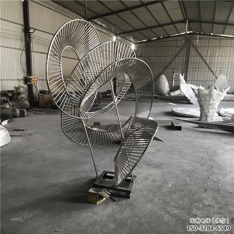 圓環雕塑精選，街道標識，鏤空圓環雕塑指用