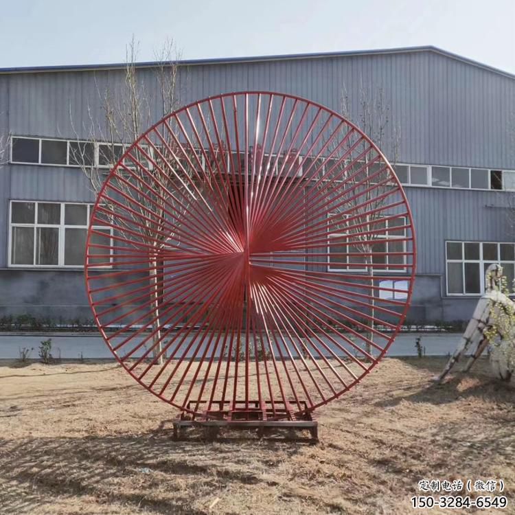 圓環雕塑生產，白鋼構件，美陳鏤空圓環雕塑通用