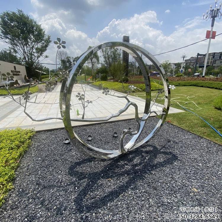 圓環樹雕塑預定，戶外雕塑，不銹鋼圓環樹雕塑特供