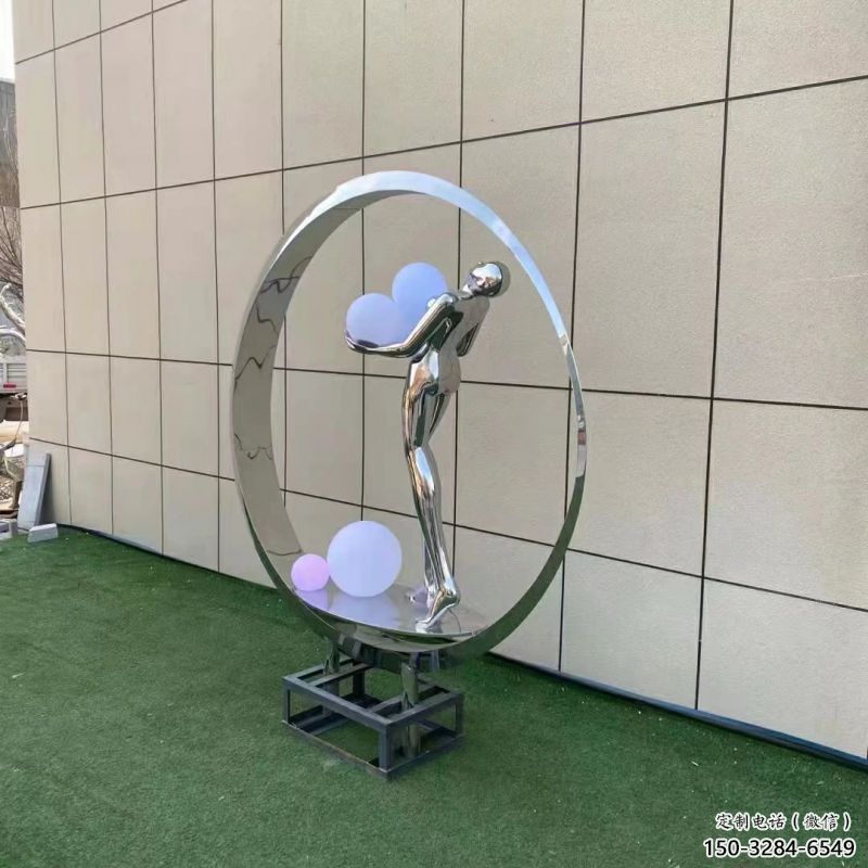 金屬仙子雕塑批發，街頭藝術，廣場圓環仙子雕塑展品