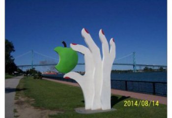 手掌雕塑廠家，廣場雕塑，不銹鋼手掌雕塑制作