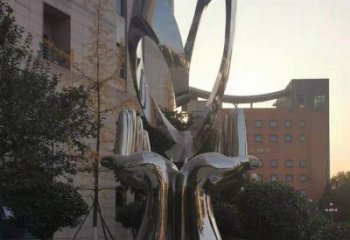 雙手雕塑廠家，水景雕塑，別墅不銹鋼雙手雕塑制作