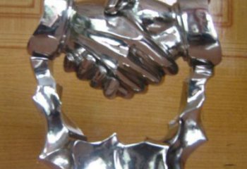 握手雕塑承接，噴泉雕塑，不銹鋼握手雕塑優價