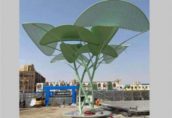 鏤空樹雕塑制造商，城市雕塑，烤漆鏤空樹雕塑定制