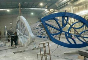 燈光樹葉雕塑訂做，室外軟裝，鏤空燈光樹葉雕塑供應