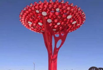 大型樹(shù)干雕塑公司，花園小品，不銹鋼樹(shù)干雕塑常用