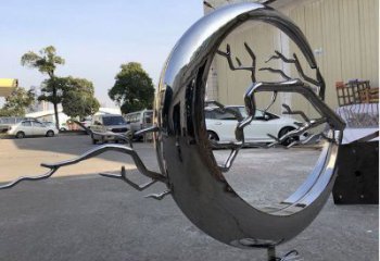 圓環(huán)樹雕塑廠，露天雕塑，不銹鋼圓環(huán)樹雕塑生產(chǎn)商