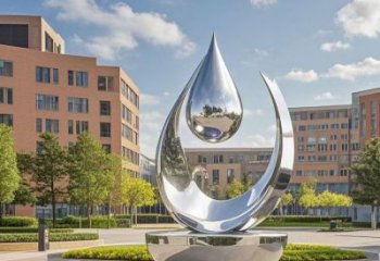 淚滴雕塑預(yù)定，城區(qū)小品，不銹鋼淚滴雕塑制造商