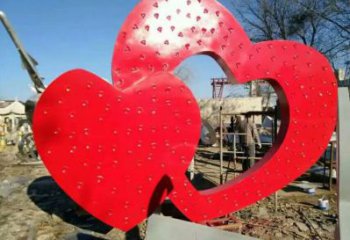 住宅小區(qū)雙心雕塑