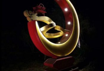 月亮雕塑制造，街景小品，景觀鏤空月亮雕塑優(yōu)價(jià)