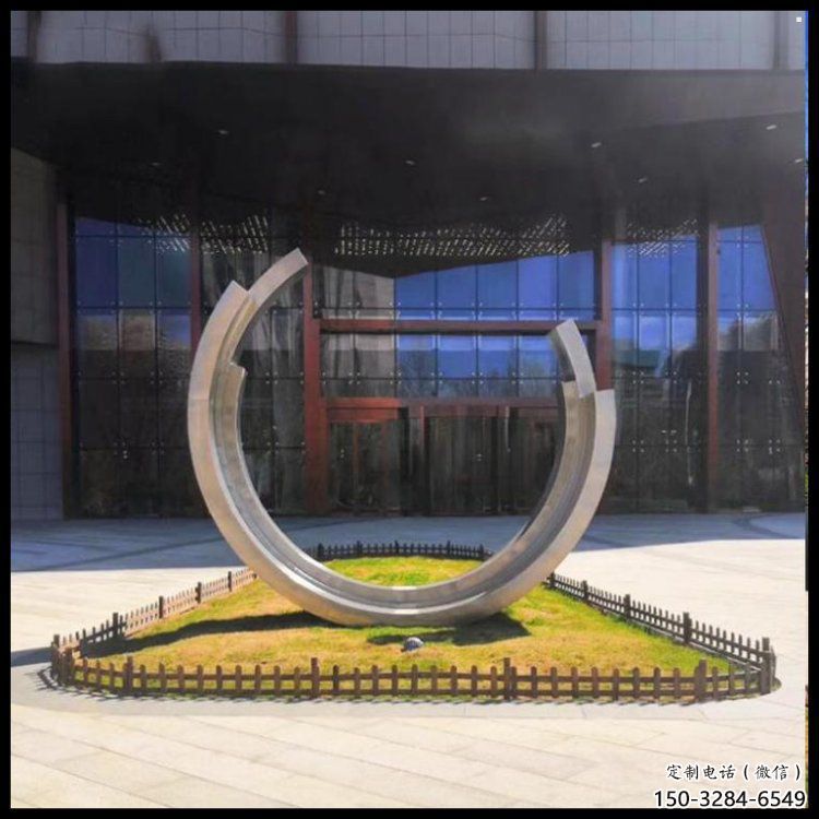 月亮雕塑訂做，城市雕塑，不銹鋼月亮雕塑工程精品