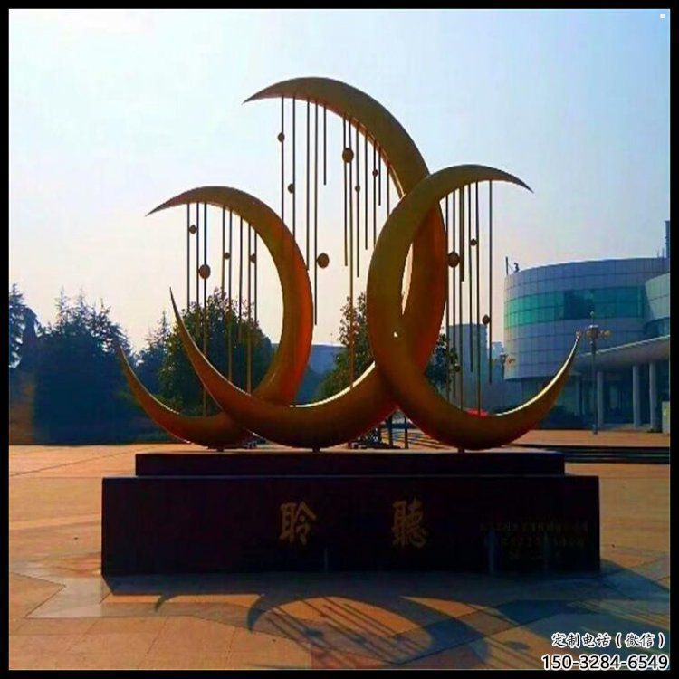 月亮雕塑供給，美陳雕塑，不銹鋼月亮雕塑廠家供求