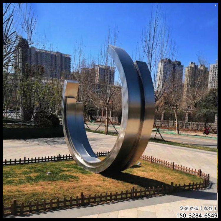 月亮雕塑制造商，城市雕塑，不銹鋼月亮雕塑觀賞型