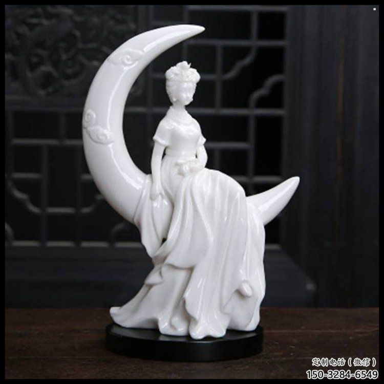 月亮雕塑優(yōu)價，鋼管組合，月亮仙子雕塑異型特供
