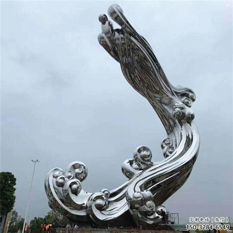 云朵雕塑，鏤空景觀雕塑，抽象效果