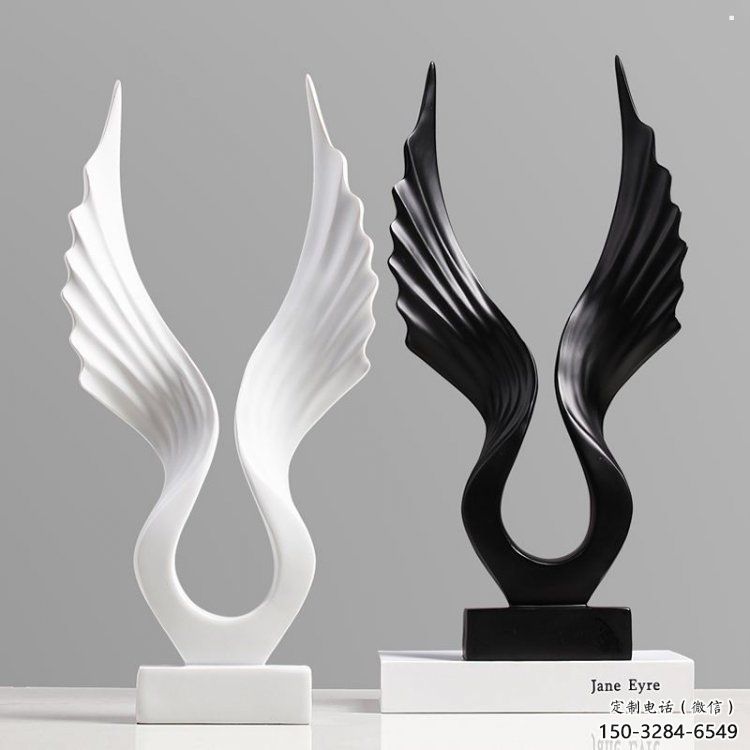 景區翅膀雕塑，公園歐式雕塑，鐵藝材質