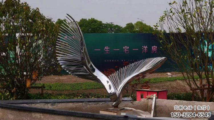 廣場鳥翅雕塑供求，露天雕塑，不銹鋼鳥翅雕塑標(biāo)準(zhǔn)
