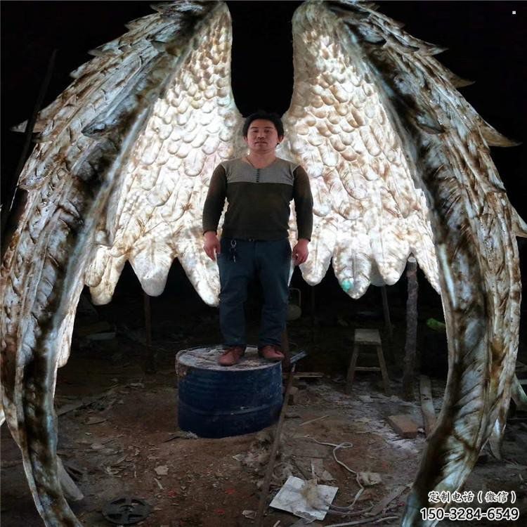 鳥翅雕塑優選，多彩藝術，不銹鋼鳥翅雕塑選用