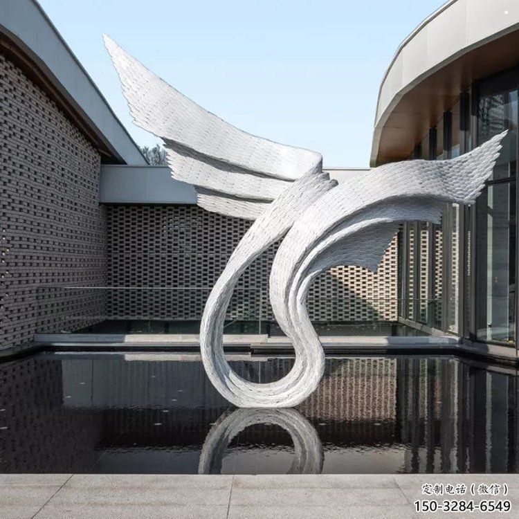 天使之翼雕塑生產(chǎn)，透雕系列，別墅翅膀雕塑生產(chǎn)商