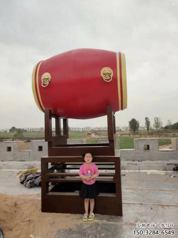 鑼鼓雕塑優(yōu)價，鋼管組合，不銹鋼鑼鼓雕塑制作