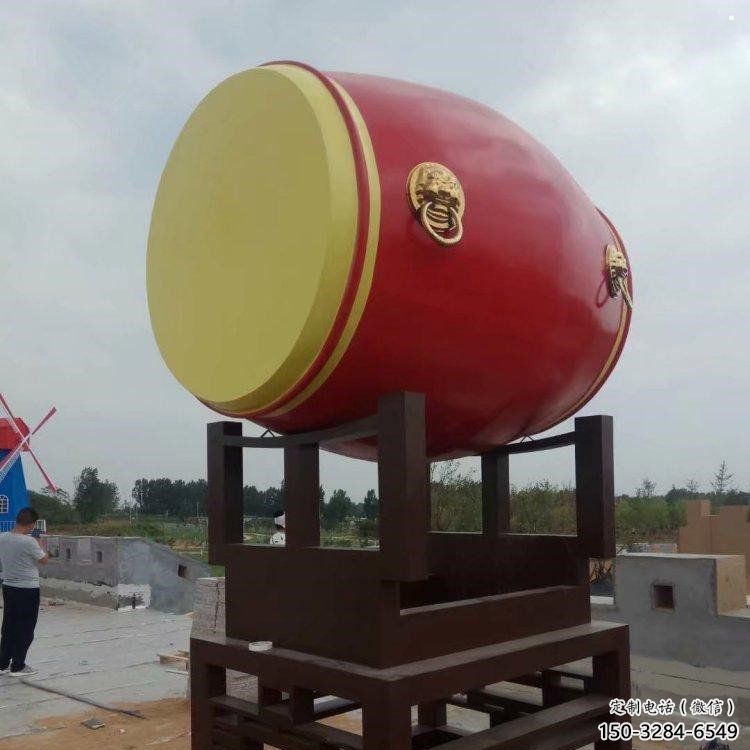 鑼鼓雕塑制造商，酒店擺件，軟裝不銹鋼鑼鼓雕塑定制