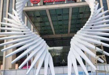 天使之翼雕塑標準，彩鋼制作，景觀翅膀雕塑優(yōu)價