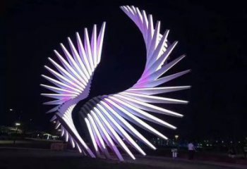 天使之翼雕塑制造商，城市雕塑，公園廣場翅膀雕塑觀賞型