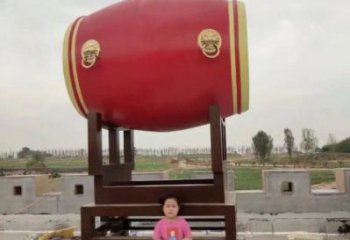 戶外鑼鼓雕塑通用，多彩藝術(shù)，不銹鋼鑼鼓雕塑供應(yīng)