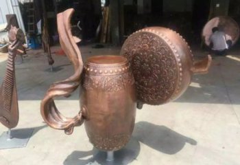 銅鼓雕塑專供，美陳雕塑，社區銅鼓雕塑預定