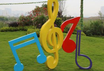 音樂符號(hào)雕塑選定，拉絲工藝，景觀音樂符號(hào)雕塑預(yù)定