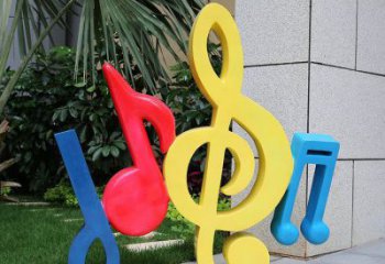 音樂符號雕塑制造商，美陳雕塑，園林小品音樂雕塑訂做