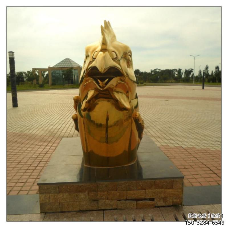 廬陽(yáng)不銹鋼生肖雕塑，鍍鈦工藝，公園廣場(chǎng)戶外擺放