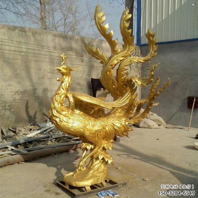 臺江鳳凰雕塑廠家，鍛造工藝，銅鳳凰雕塑廠家承接