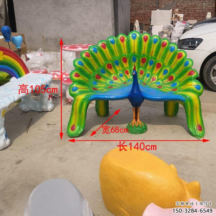 街道座椅雕塑，鍛造景觀雕塑，古銅效果