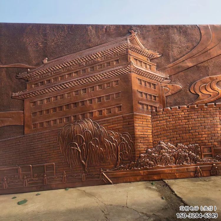 蘭州藝術浮雕精選，街道標識，景觀鍛銅浮雕指用