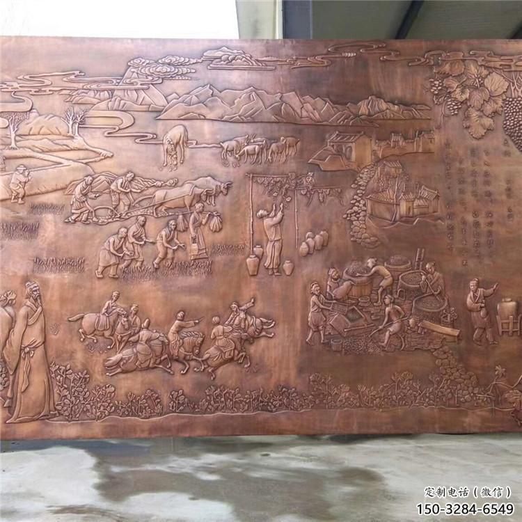 金昌酒店浮雕定價，景觀雕塑，鍛銅浮雕廠家擺件