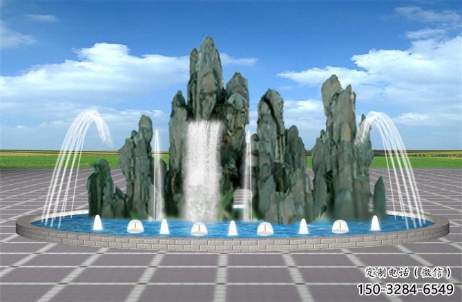金昌電影變頻噴泉雕塑，水景噴泉雕塑承接